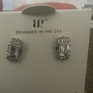 BP Silver Stud Earrings